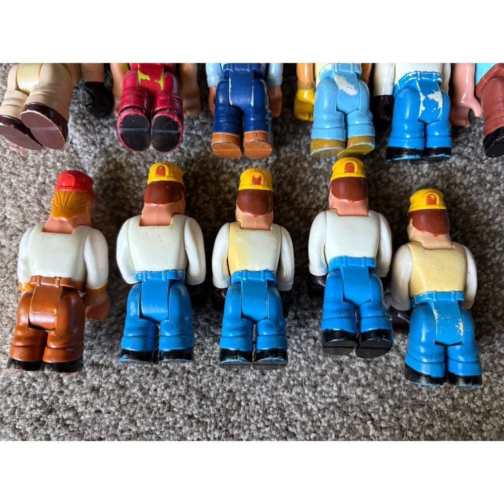 Vintage LOT of 15 Fisher Price Husky Helpers Construction,/Police and Others - Picture 9 of 9